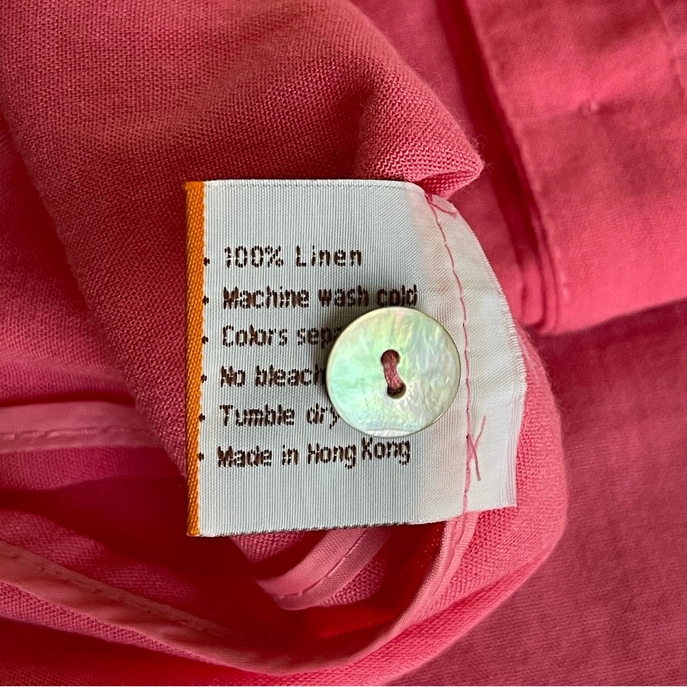 Fridaze Eleanor Linen Blouse Pink Size S - Picture 11 of 15